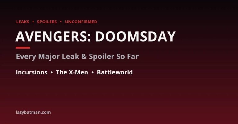 Avengers Doomsday leaks and spoilers so far