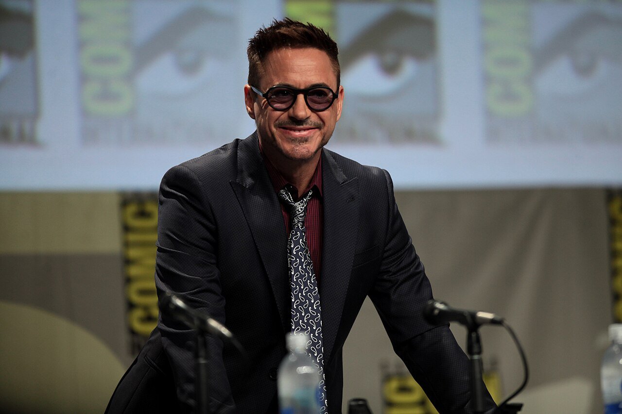 Robert Downey Jr speaking at San Diego Comic-Con