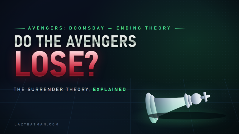 Doomsday ending theory - a fallen white chess king under green light (do the Avengers lose on purpose?)