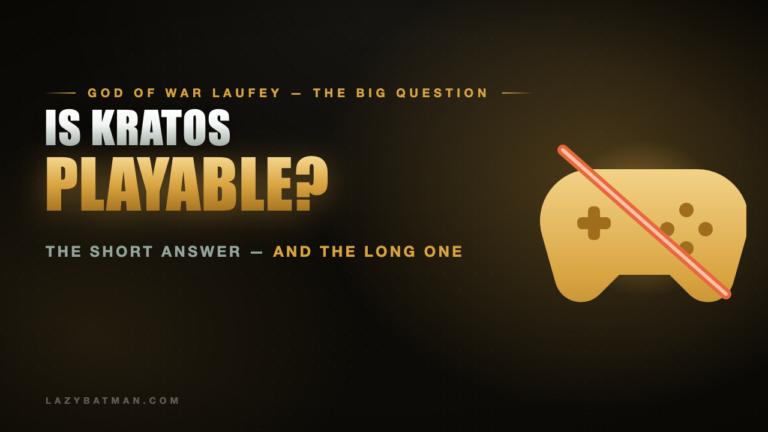 Is Kratos playable featured image - a game controller crossed out