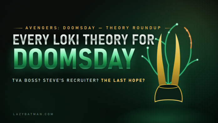 Loki in Doomsday theories - golden horned helm with the burning multiversal tree (Avengers: Doomsday)