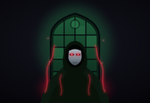Where Is Scarlet Witch in Avengers: Doomsday? The Latverian Witch Theory, Explained Where is Scarlet Witch in Doomsday - hooded Latverian Witch with scarlet glowing eyes before a green stained-glass window (Avengers: Doomsday fan theory)