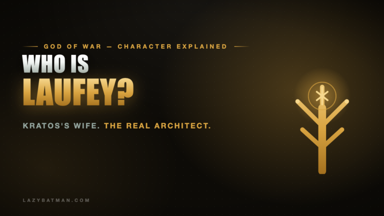 Who is Laufey featured image - a rune-marked tree representing Faye