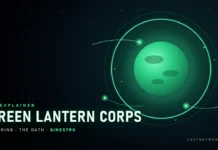 Green Lantern Corps Explained: The Ring, the Oath, and Why Sinestro Matters Green Lantern Corps art showing the planet Oa ringed with green light and Lanterns in flight