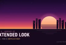 GTA 6 Extended Look: Date, Time and How to Watch (It Premieres on Netflix First) GTA 6 Extended Look art showing a neon Vice City skyline at sunset