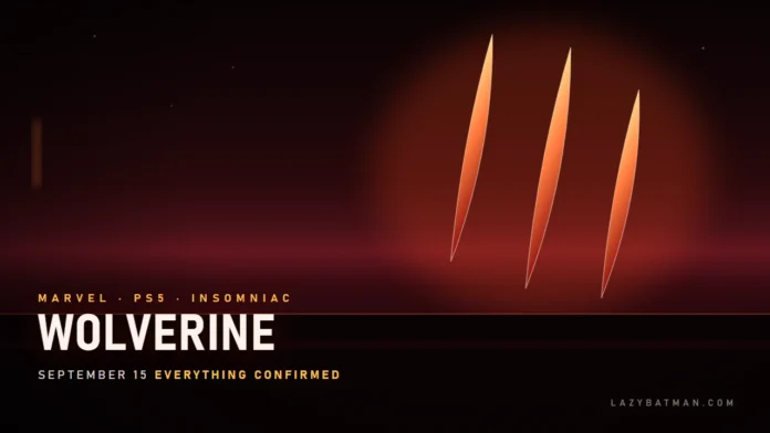 Marvel's Wolverine release date art, three claw slashes torn through darkness