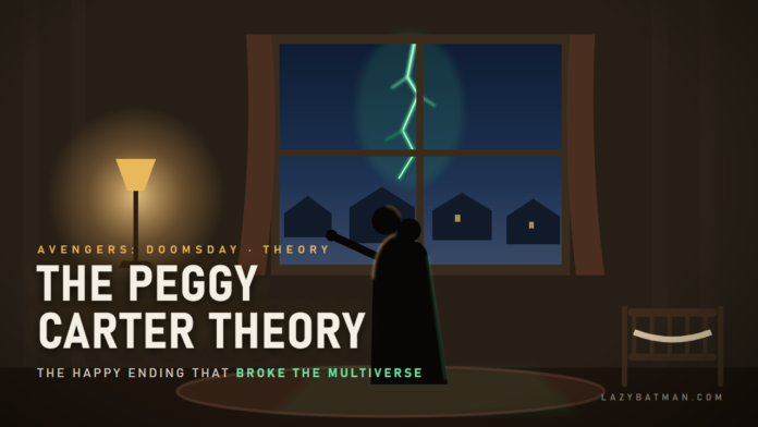 The Peggy Carter theory - a couple slow-dancing in a 1950s living room while a green crack splits the sky outside the window, a crib in the corner