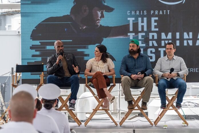 The Terminal List cast and crew panel aboard the USS Iowa at LA Fleet Week, May 2022