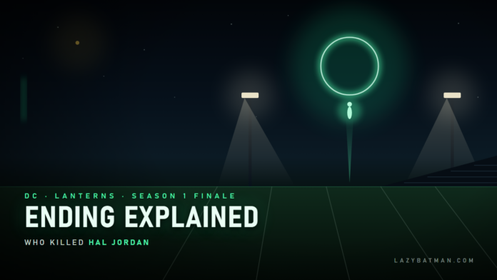 Lanterns ending explained: a green ring of light over a night football field